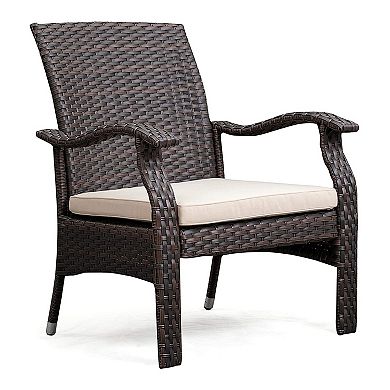 Patio Sense Miles Outdoor Arm Chair & End Table 3-piece Set