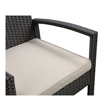 Patio Sense Bern Outdoor Arm Chair & End Table 3-piece Set