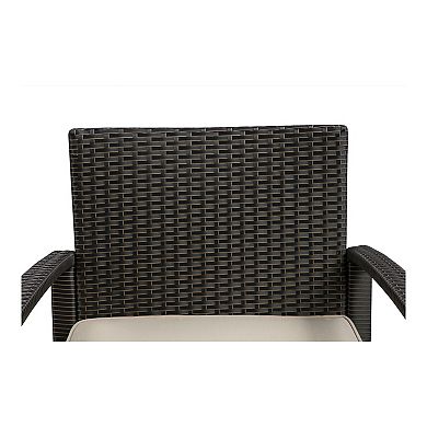 Patio Sense Bern Outdoor Arm Chair & End Table 3-piece Set