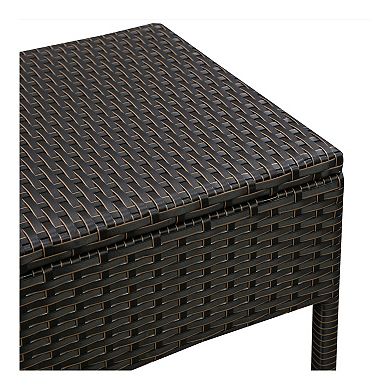 Patio Sense Bern Outdoor Arm Chair & End Table 3-piece Set