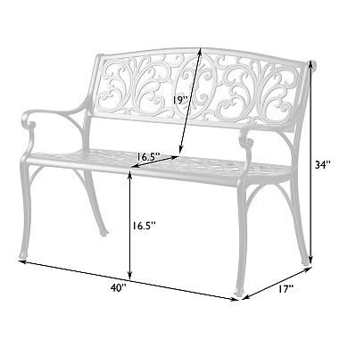 Patio Sense Decatur Outdoor Bench