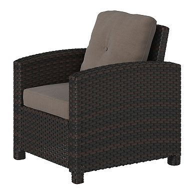 Patio Sense Miles Outdoor Club Arm Chair