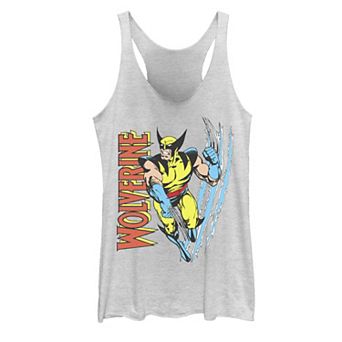 Juniors' Marvel X-Men Wolverine Vintage Claw Slice Tank Top