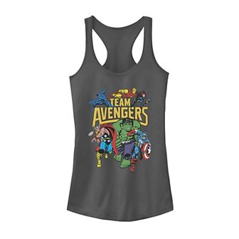 Juniors' Marvel Avengers Classic Group Assemble Tank Top