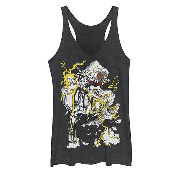 Juniors' Marvel X-Men Storm Action Pose Retro Tank Top