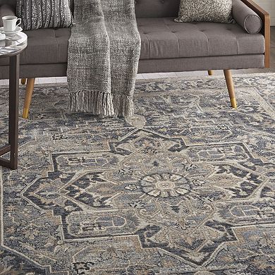 Nourison Home Moroccan Celebration Center Medallion Area Rug