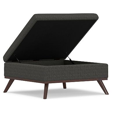 Simpli Home Owen Square Storage Ottoman
