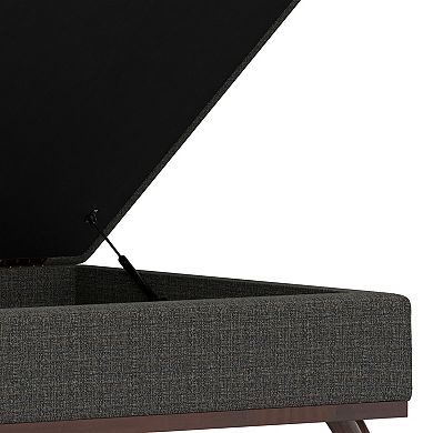 Simpli Home Owen Square Storage Ottoman