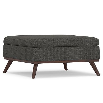 Simpli Home Owen Square Storage Ottoman