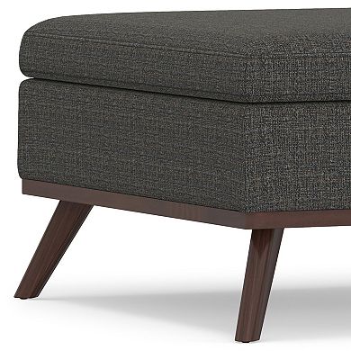 Simpli Home Owen Square Storage Ottoman