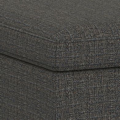 Simpli Home Owen Square Storage Ottoman