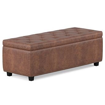 Simpli Home Hamilton Storage Ottoman