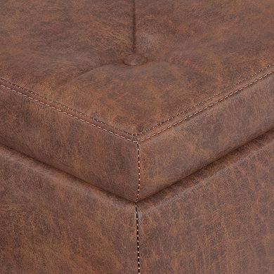 Simpli Home Hamilton Storage Ottoman