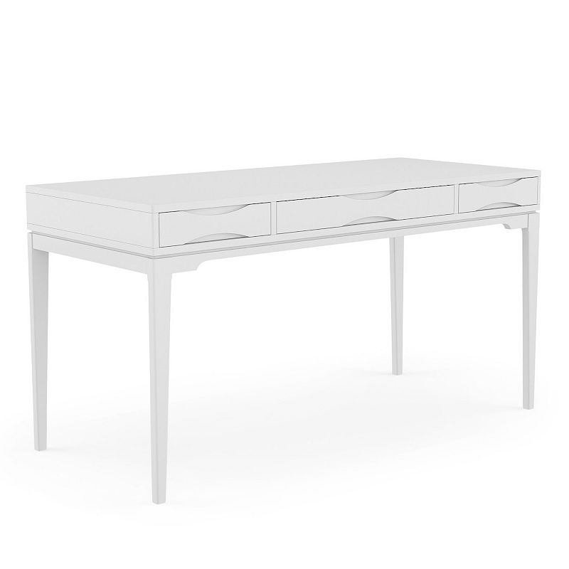 Simpli Home Harper Desk, White