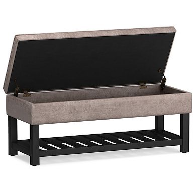 Simpli Home Cosmopolitan Storage Bench