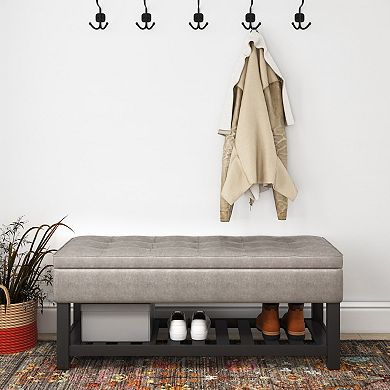 Simpli Home Cosmopolitan Storage Bench