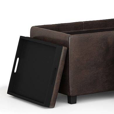 Simpli Home Avalon Storage Ottoman