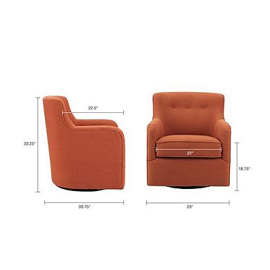 Madison Park Jayne Swivel Arm Chair