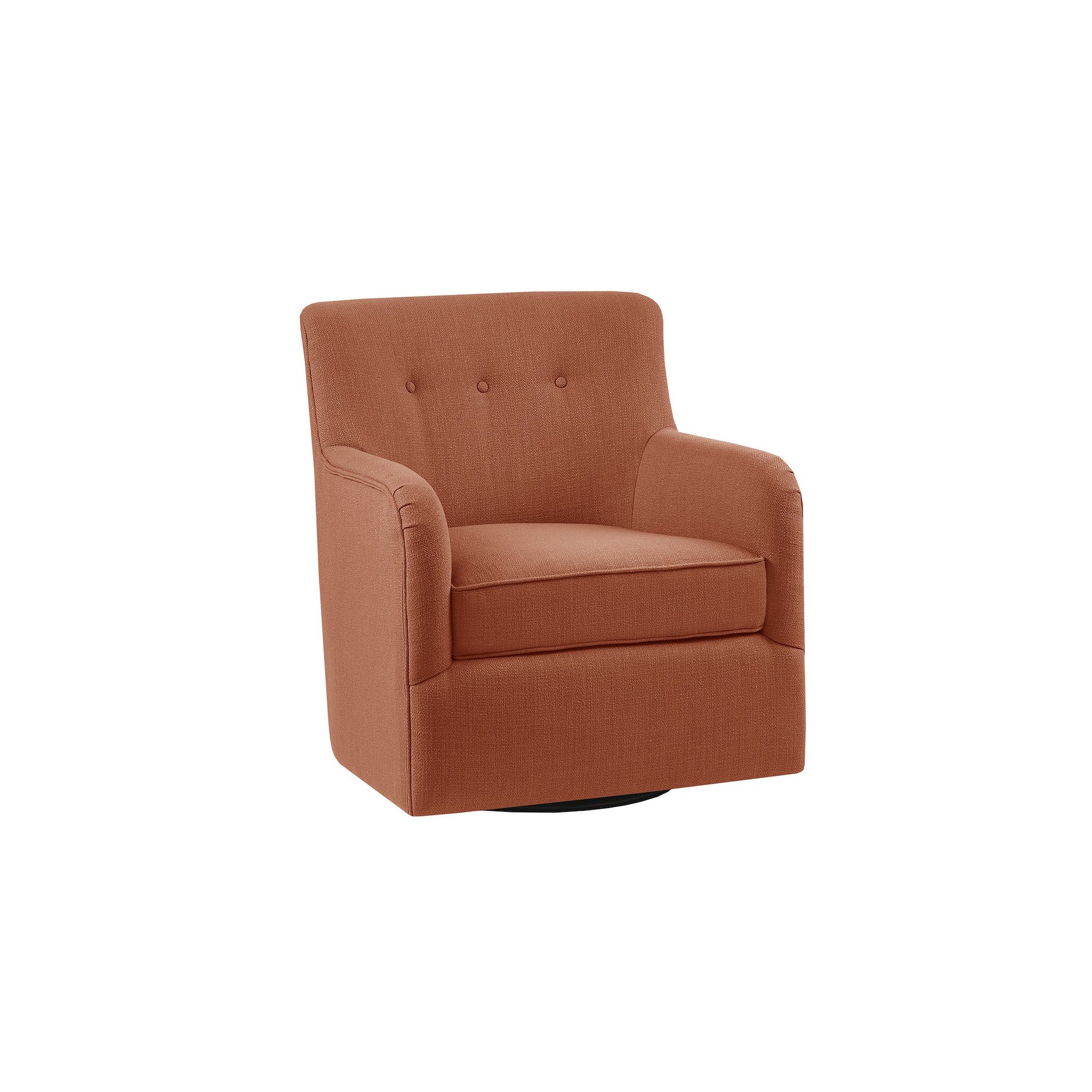 Madison Park Jayne Swivel Accent Chair, Spice