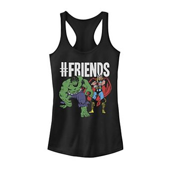 Juniors' Marvel Thor & Hulk Friends Classic Retro Graphic Tank Top
