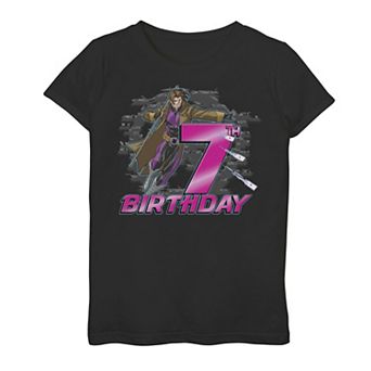Girls 7-16 Marvel X-Men Gambit 7th Birthday Graphic Tee