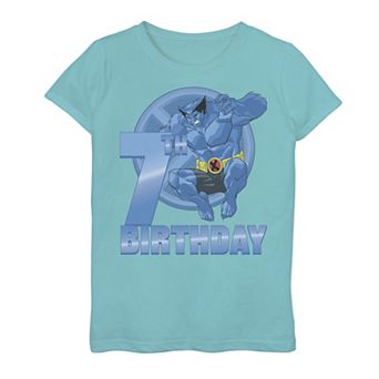 Girls 7-16 Marvel X-Men Beast 7th Birthday Badge Graphic Tee