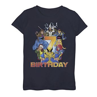 Girls 7-16 Marvel X-Men Group Shot 7th Birthday Graphic Tee