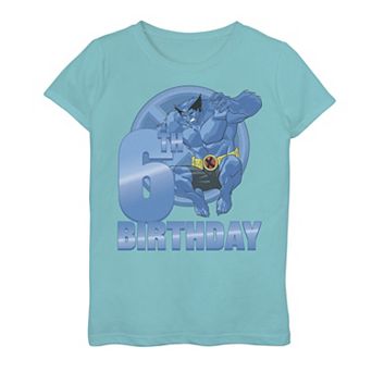 Girls 7-16 Marvel X-Men Beast 6th Birthday Badge Graphic Tee