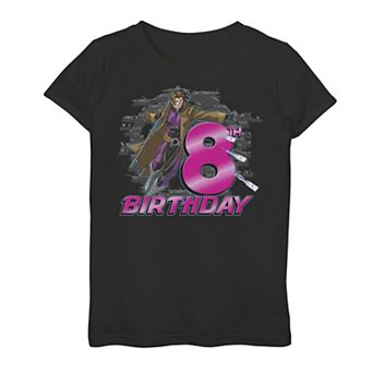 Girls 7-16 Marvel X-Men Gambit 8th Birthday Graphic Tee