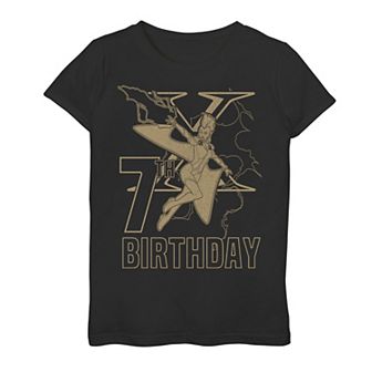Girls 7-16 Marvel X-Men Storm Lightning 7th Birthday Graphic Tee