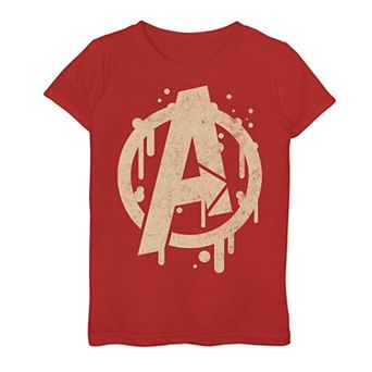 Girls 7-16 Marvel Avengers Paint Drip Logo Graphic Tee