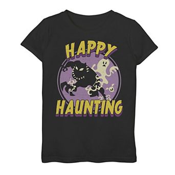 Girls 7-16 Marvel Black Panther Happy Haunting Halloween Graphic Tee