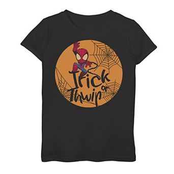 Girls 7-16 Marvel Spider-Man Trick Or Thwip Halloween Graphic Tee