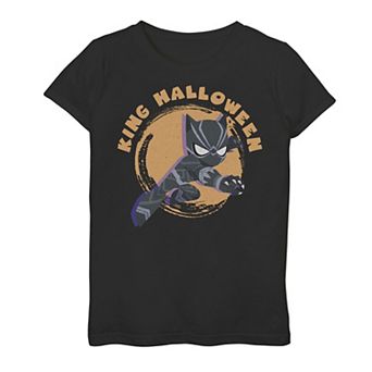 Girls 7-16 Marvel Black Panther King Halloween Graphic Tee