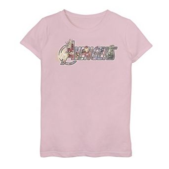 Girls 7-16 Marvel Avengers Logo Fill Graphic Tee