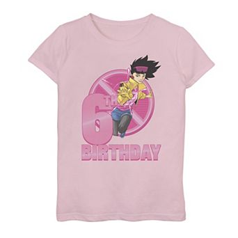 Girls 7-16 Marvel X-Men Jubilee 6th Birthday Badge Graphic Tee