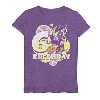 Girls 7-16 Marvel X-Women 6th Birthday Graphic Tee