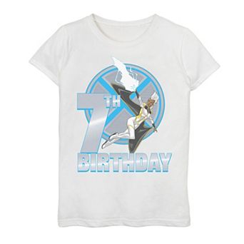 Girls 7-16 Marvel X-Men Storm 7th Birthday Badge Graphic Tee