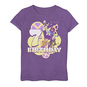 Girls 7-16 Marvel X-Women 7th Birthday Graphic Tee