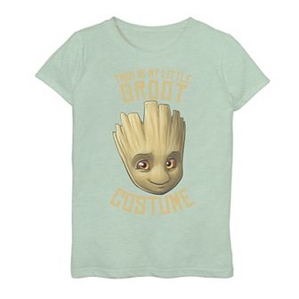 Girls 7-16 Marvel GOTG This Is My Little Groot Costume Halloween Graphic Tee