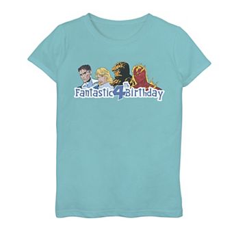 Girls 7-16 Marvel Fantastic Four Fantasic 4th Birthday Graphic Tee