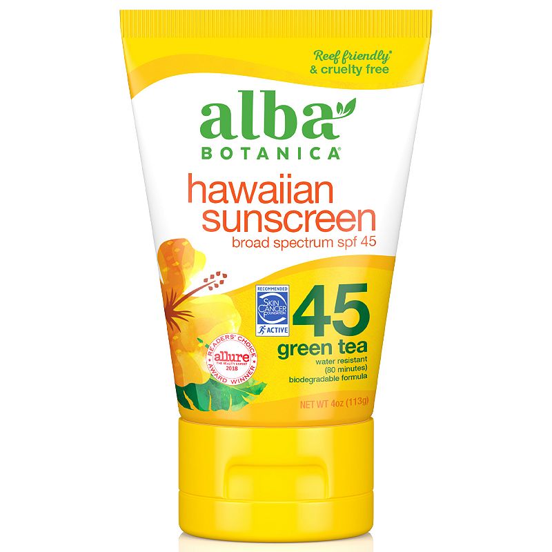Alba Botanica HW Sunscreen Green Tea SPF45 / LOTION