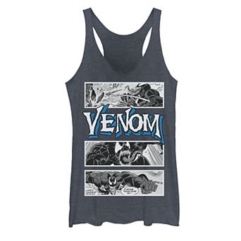Juniors' Marvel Venom Comic Book Illustrations Panel Graphic Tank Top