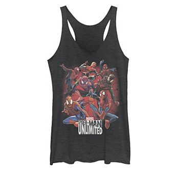 Juniors' Marvel Spider-Man Unlimited Group Shot Graphic Tank Top