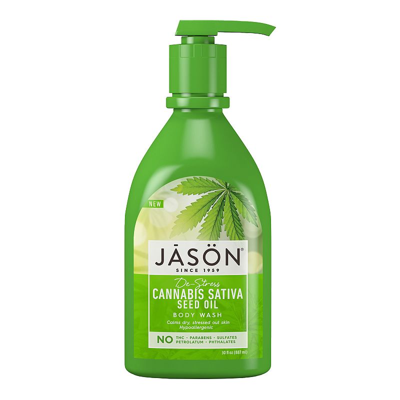 JASON Cannabis Sativa Seed Oil Body Wash, 30 oz