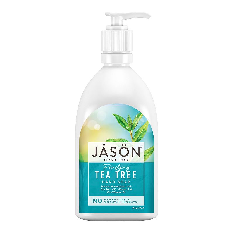 JASON Natural Face & Hand Soap, Purifying Tea Tree, 16 Oz