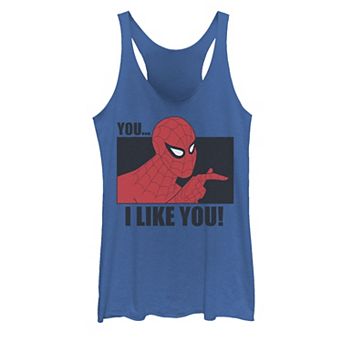 Juniors' Marvel Spider-Man You... I Like You! Tank Top
