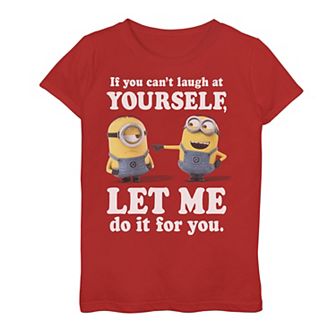 Girls 7-16 Despicable Me Minions Laugh At Yourself Graphic Tee