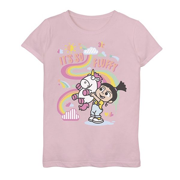 Girls 7 16 Despicable Me Minions Agnes Unicorn Rainbow Graphic Tee