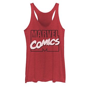 Juniors' Marvel Comics Classic Simple Logo Graphic Tank Top